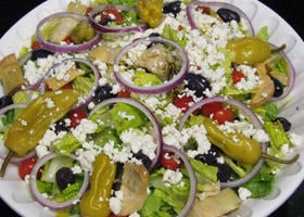 We have delicious salads at Rubino's!